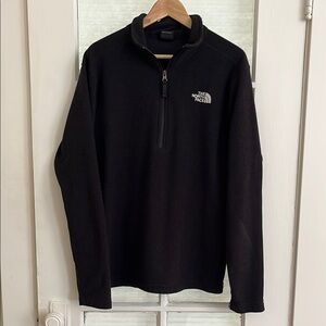The North Face Charcoal Grey Fleece Pullover 1/4 Zip